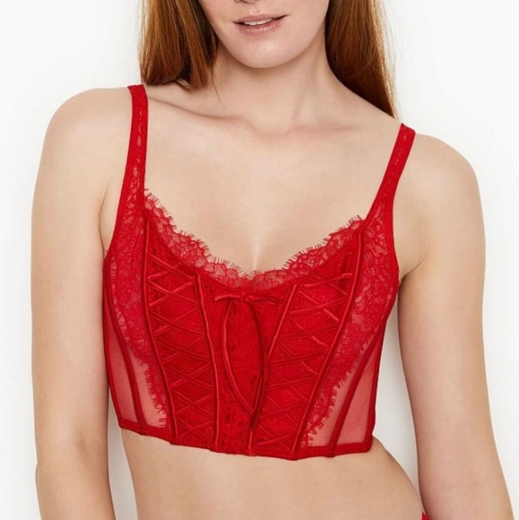 Victoria's Secret Other - VICTORIA'S SECRET Dream Angels Unlined Lace-Up Corset Top